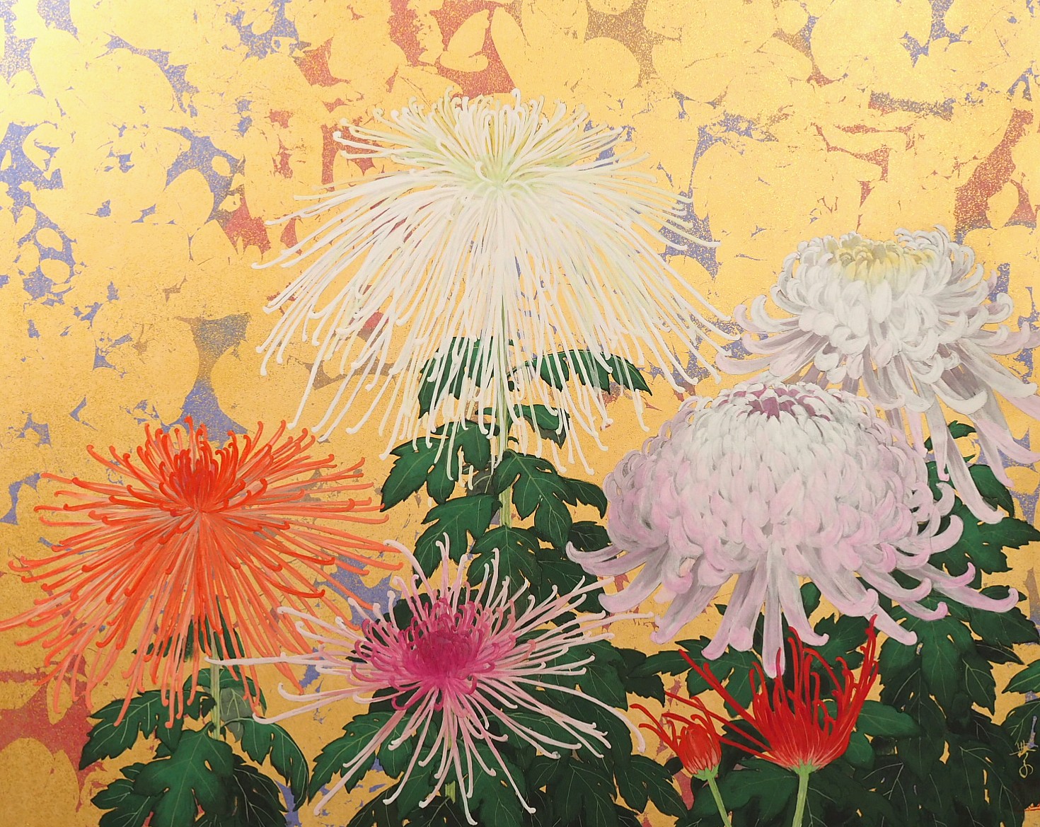 《糸菊》紙本彩色 / 53×65cm（F15）